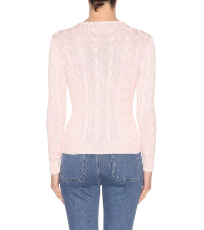 Shop Polo Ralph Lauren Cotton Sweater In Pink