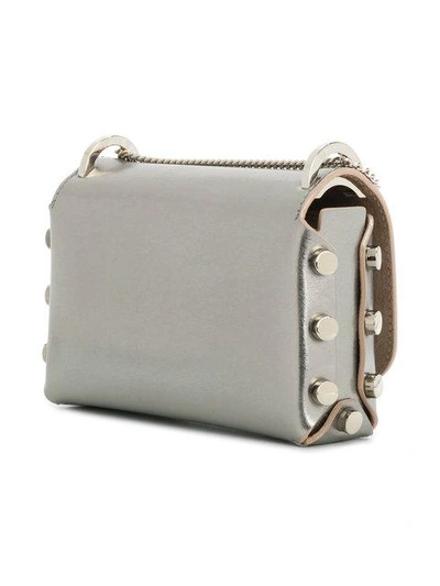 Shop Jimmy Choo Lockett Crossbody Bag In Grey