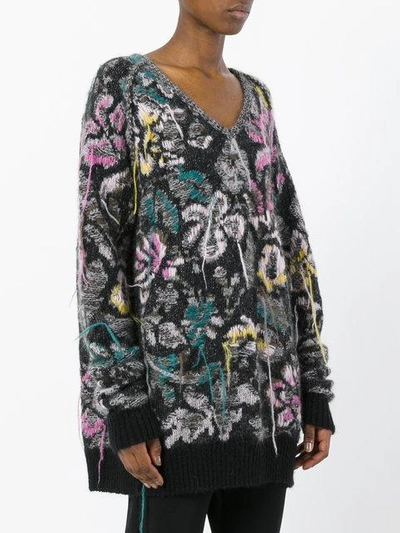 Shop A.f.vandevorst Floral Knit Jumper