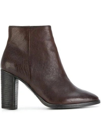 Shop Ndc Zipped Ankle Boots In Brown