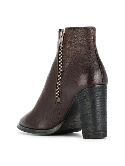 Shop Ndc Zipped Ankle Boots In Brown