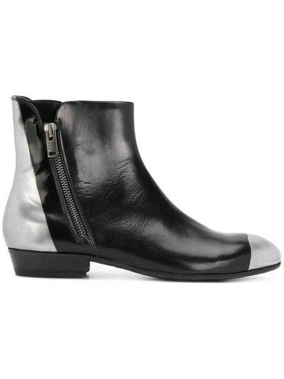 Shop Pantanetti Side Zip Ankle Boots In Black