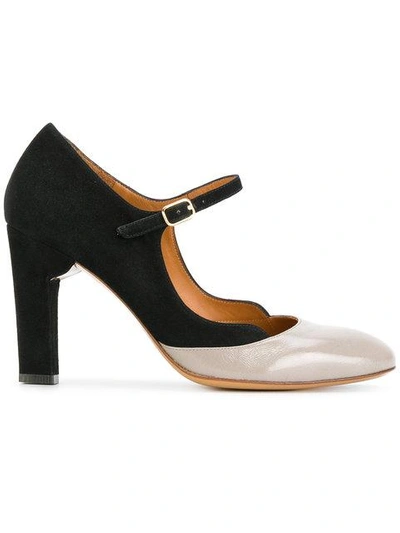 Shop Chie Mihara 'julian Stone' Pumps In Stone - Ante Negro