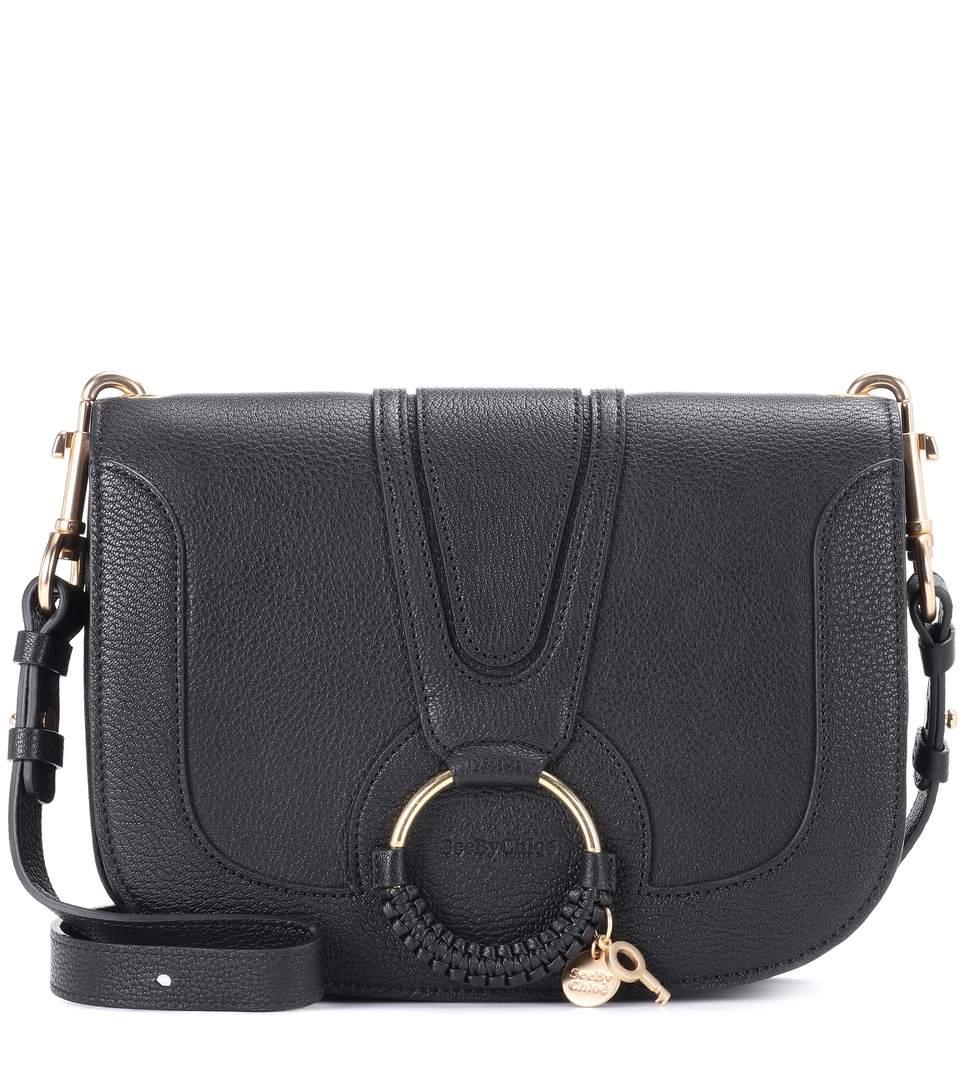 hana medium leather shoulder bag