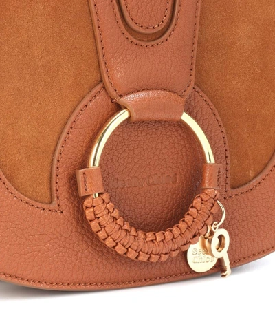 Shop See By Chloé Hana Medium Leather Shoulder Bag In Brown