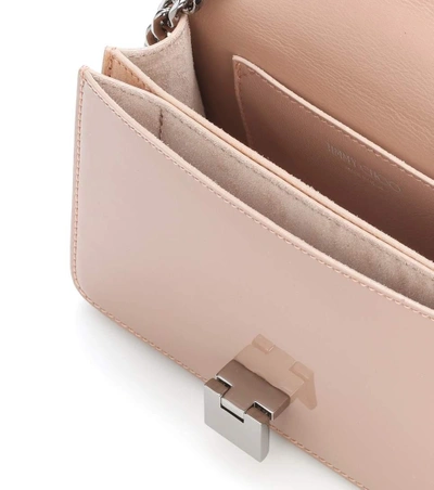 Shop Jimmy Choo Rebel Soft Mini Suede Shoulder Bag In Pink