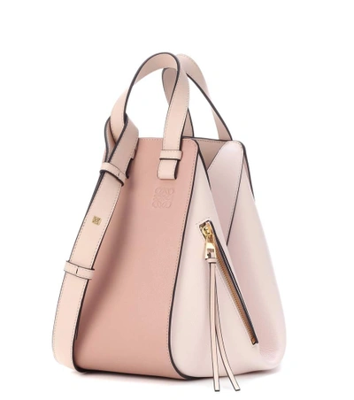 Shop Loewe Hammock Small Leather Tote In Pink