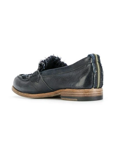 Shop Sartori Gold Distressed Loafers In Blue