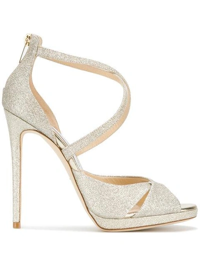 Shop Jimmy Choo Lorina Sandals - Metallic