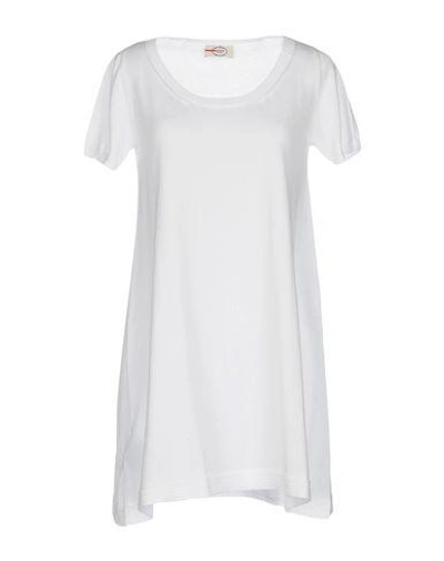 Shop Prada Short Dress In White