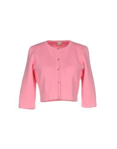 Shop Pinko Cardigan In Fuchsia