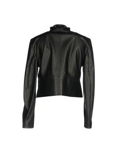 Shop Fendi Biker Jacket In Black