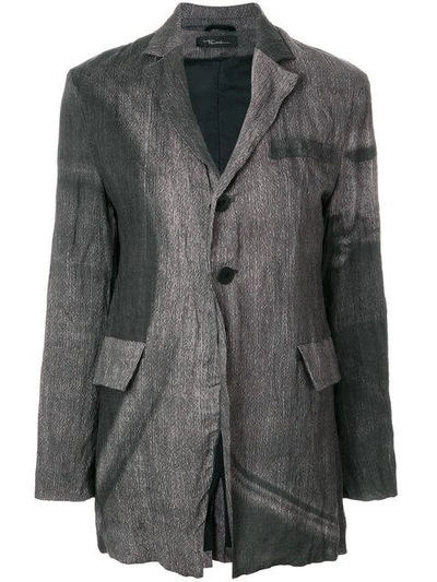 Shop Barbara Bologna Wrinkled Blazer In Grey