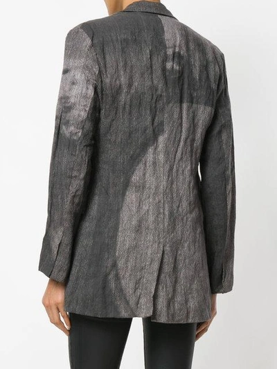 Shop Barbara Bologna Wrinkled Blazer In Grey