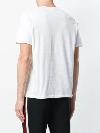 Shop Neil Barrett Lightning Bolt T-shirt In White