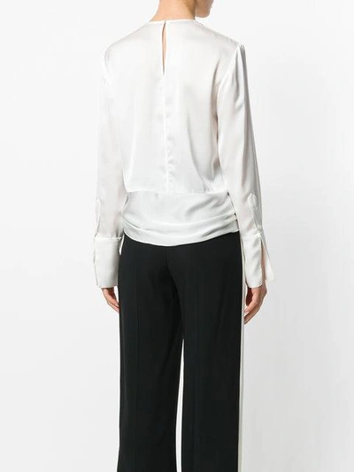 Shop Stella Mccartney Tie Hem Blouse In White