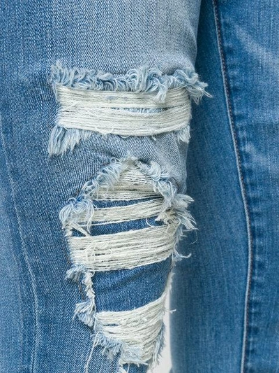 Shop J Brand Destroyed Skinny Jeans - Blue