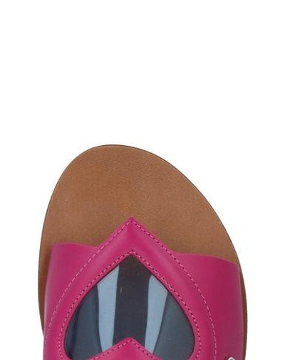 Shop Love Moschino Sandals In Purple
