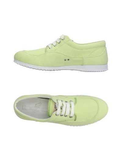 Shop Hogan Woman Sneakers Acid Green Size 7 Textile Fibers