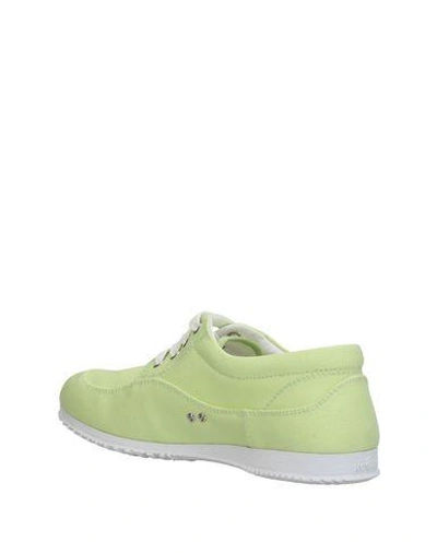 Shop Hogan Woman Sneakers Acid Green Size 7 Textile Fibers