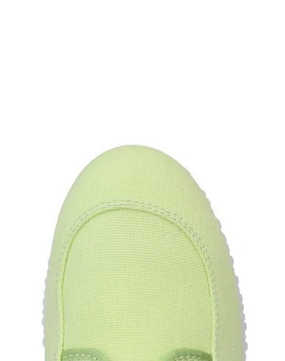 Shop Hogan Woman Sneakers Acid Green Size 7 Textile Fibers