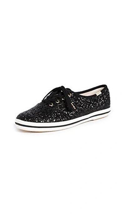 Shop Keds X Kate Spade New York Glitter Sneakers In Black