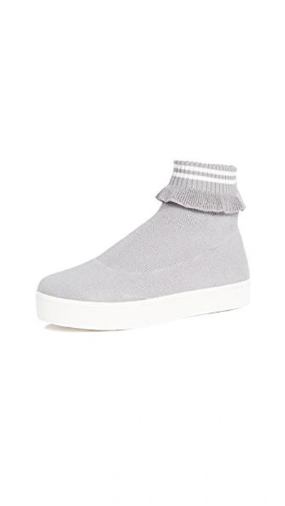 Shop Opening Ceremony Bobby Slip On Sneakers In Heather Grey