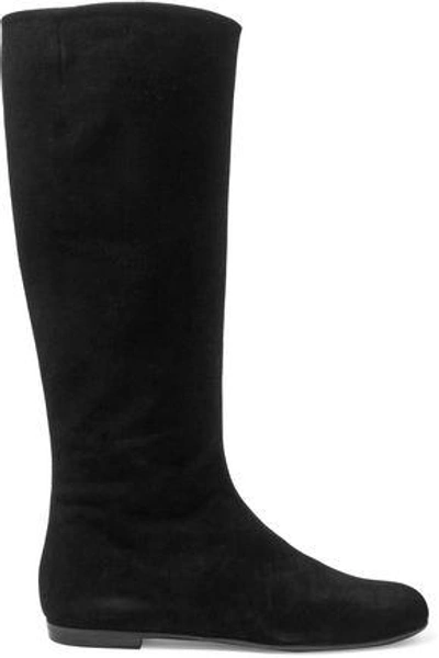 Shop Giuseppe Zanotti Woman Suede Boots Black