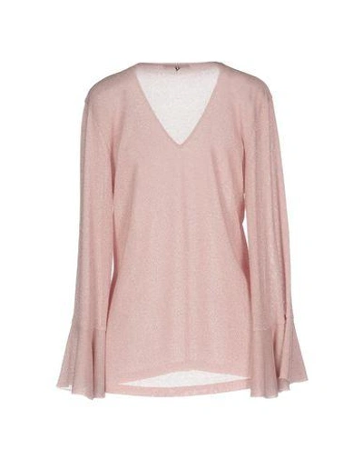 Shop Dondup Woman Sweater Pink Size S Viscose, Nylon, Polyester