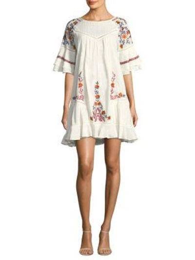 Shop Free People Pavlo Embroidered Dress In Ivory