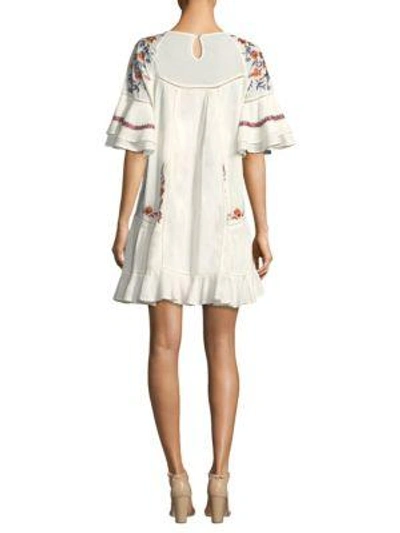 Shop Free People Pavlo Embroidered Dress In Ivory