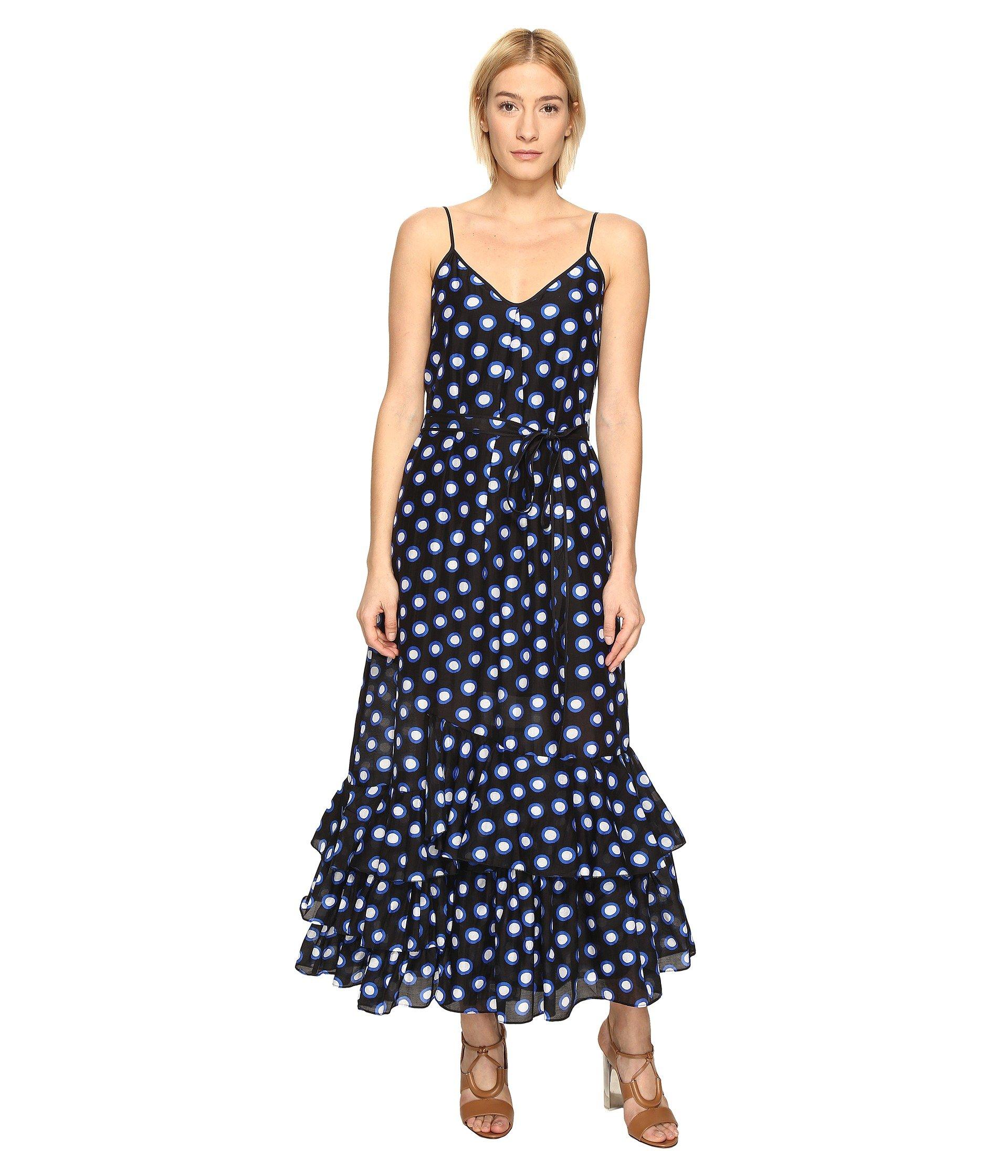 ruffle bottom maxi dress