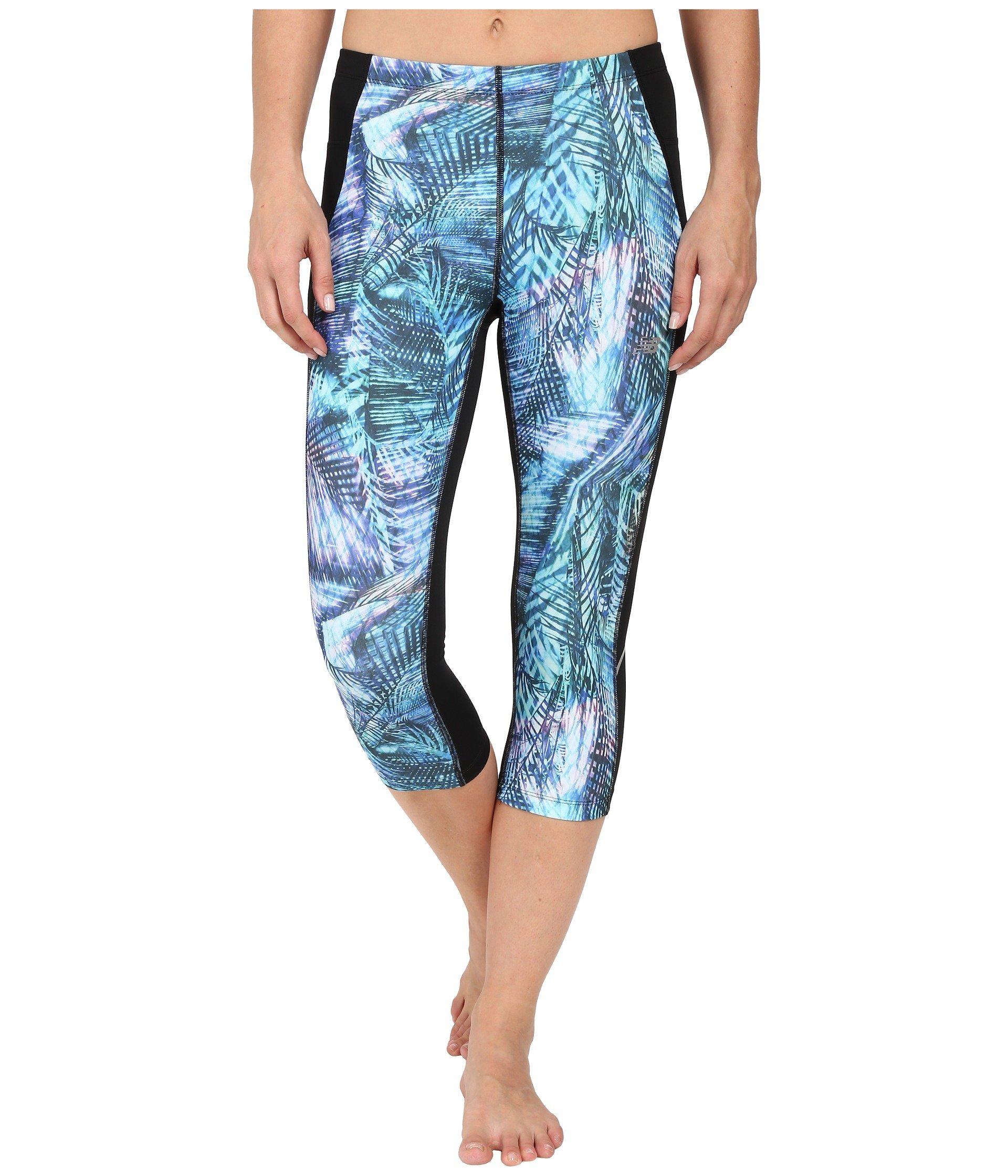 new balance printed accelerate capri
