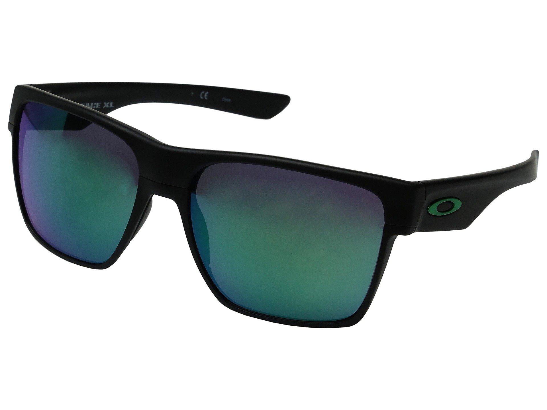 Oakley Two Face Xl In Matte Black Jade Iridium Modesens