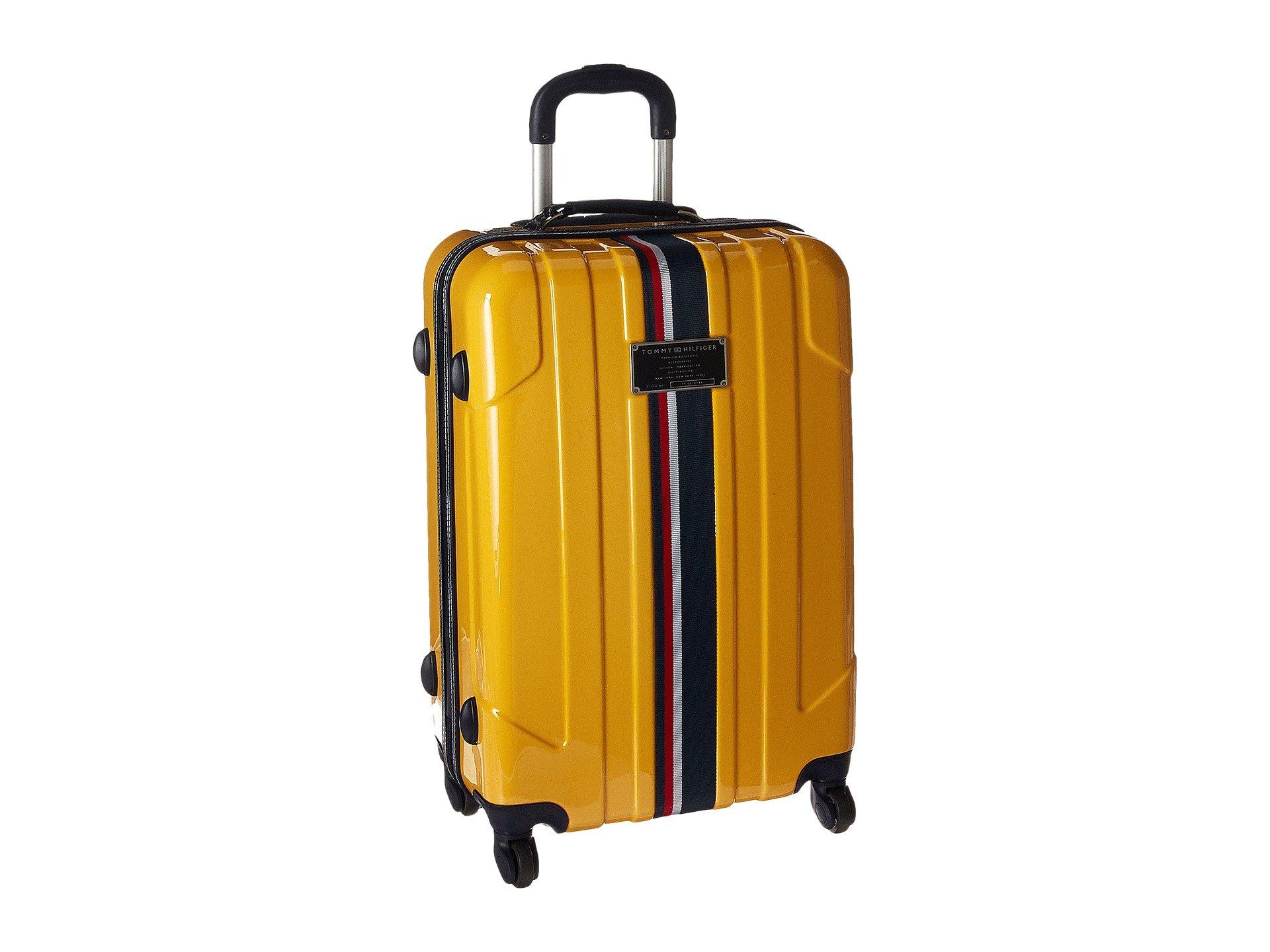 tommy hilfiger luggage yellow