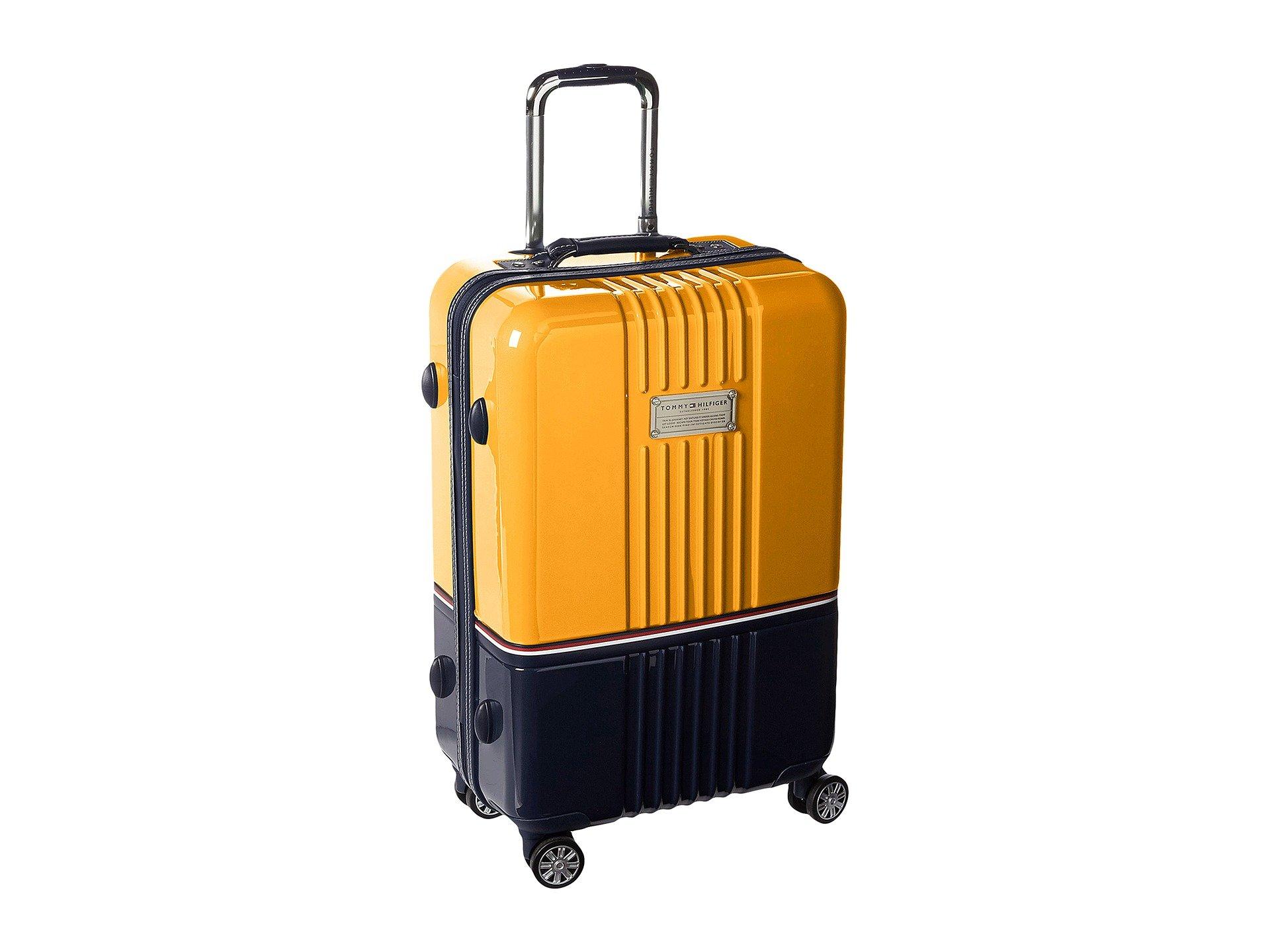 tommy hilfiger yellow suitcase