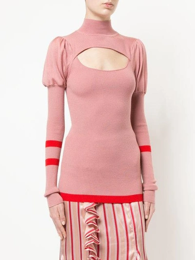 Shop Maggie Marilyn Hold Tight Knitted Top In Dusk Pink