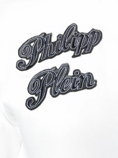 Shop Philipp Plein Rose Zipped Cardigan