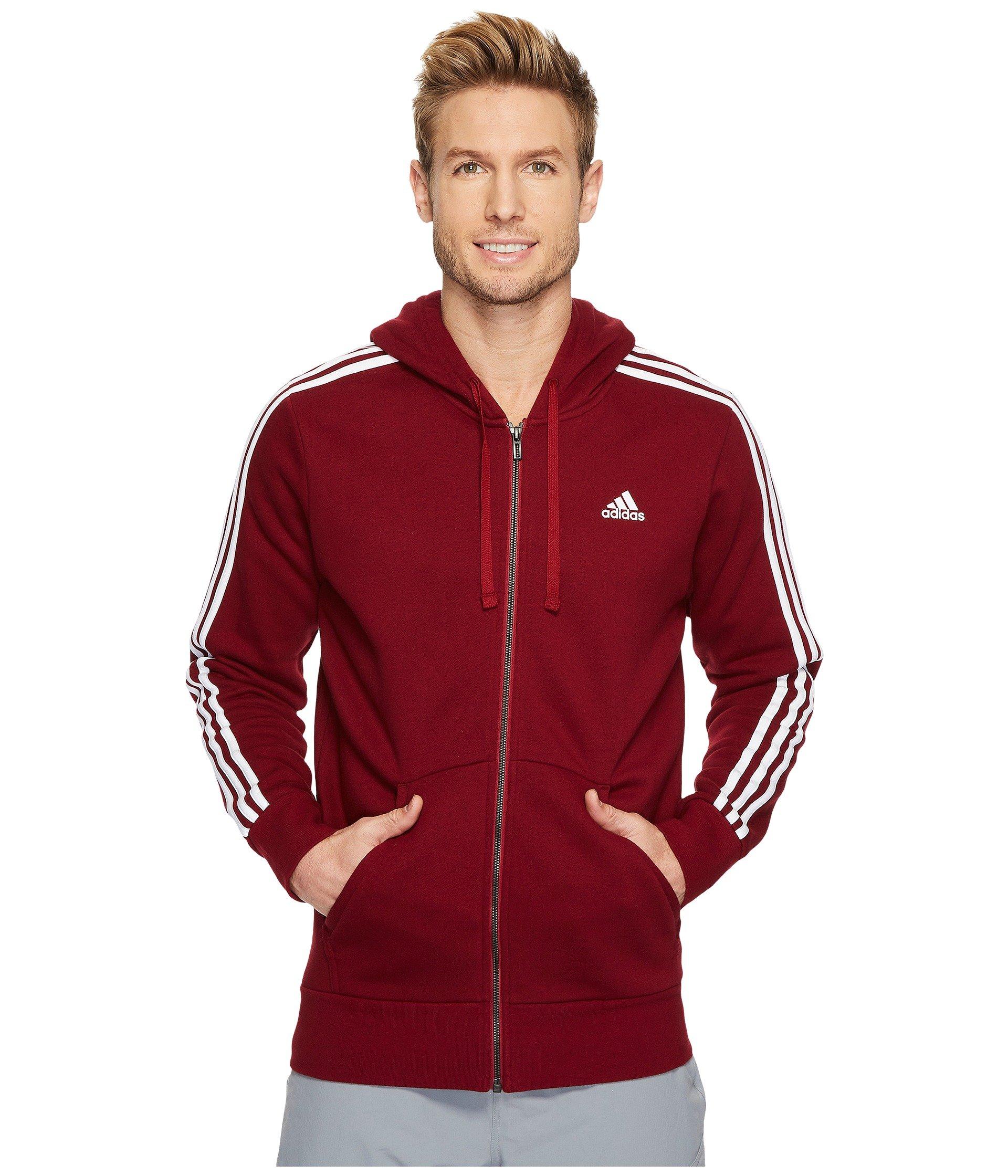 maroon adidas zip up jacket