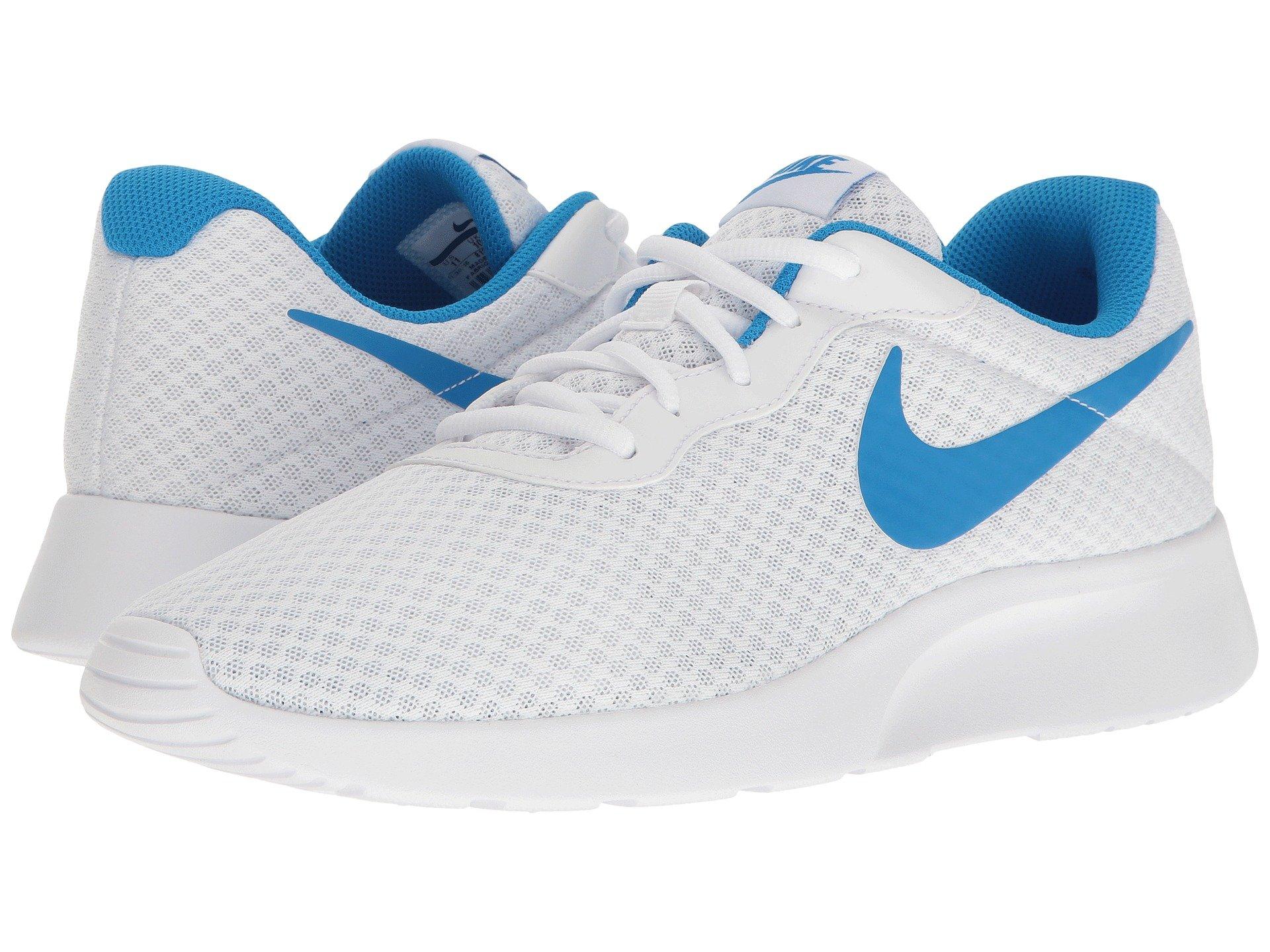 nike tanjun blue white