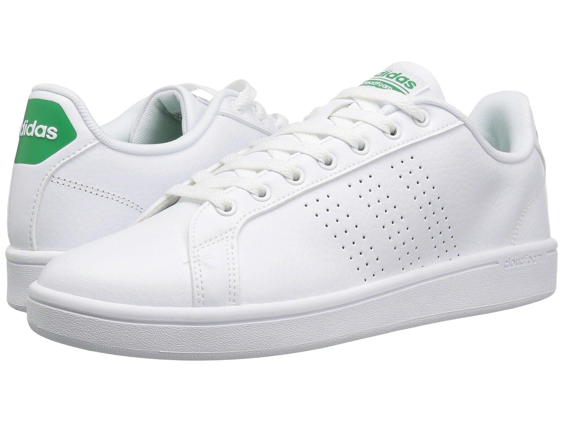 adidas cloudfoam white and green