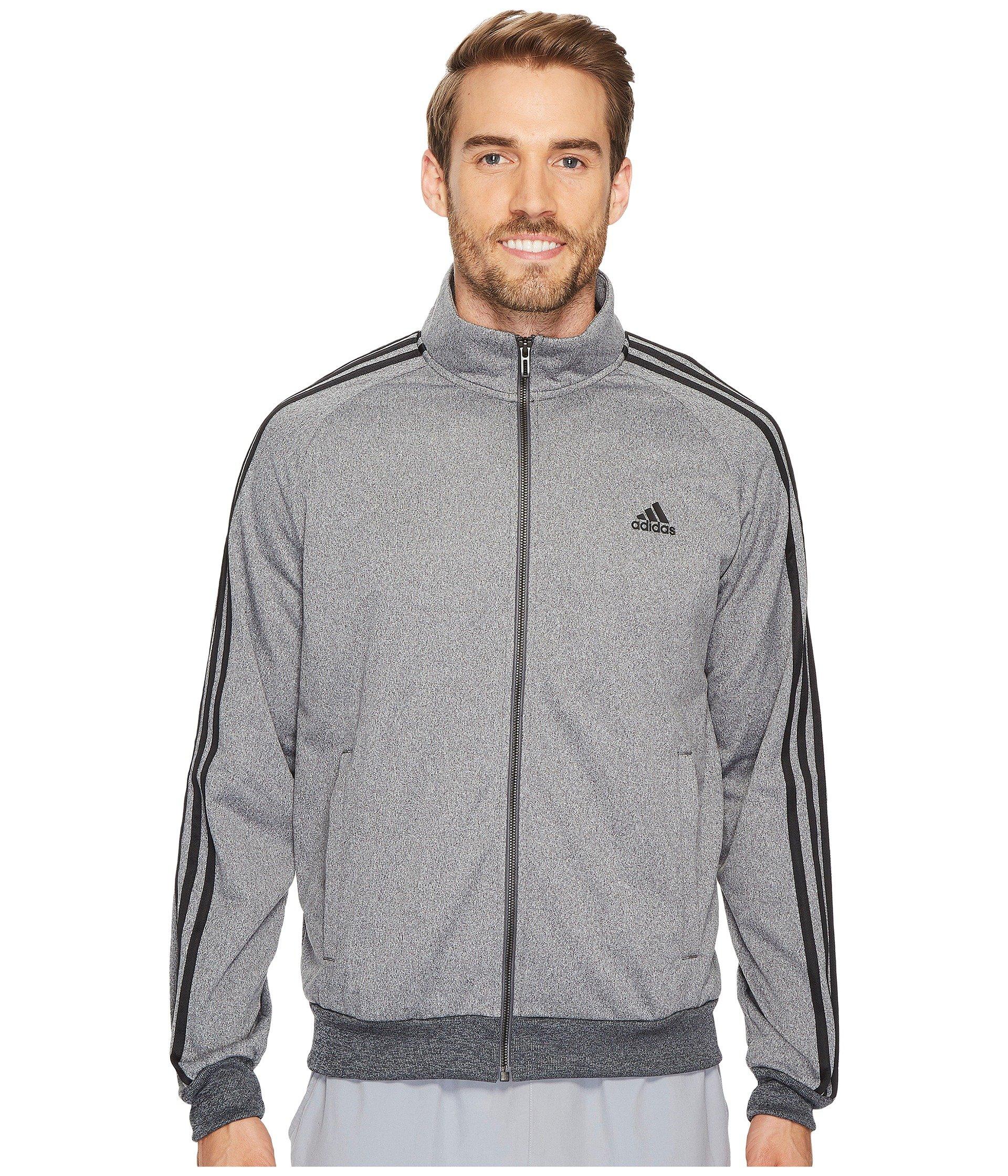 Adidas Originals Essentials 3s Tricot Track Jacket In Dark Grey Heather  Solid Grey/black | ModeSens
