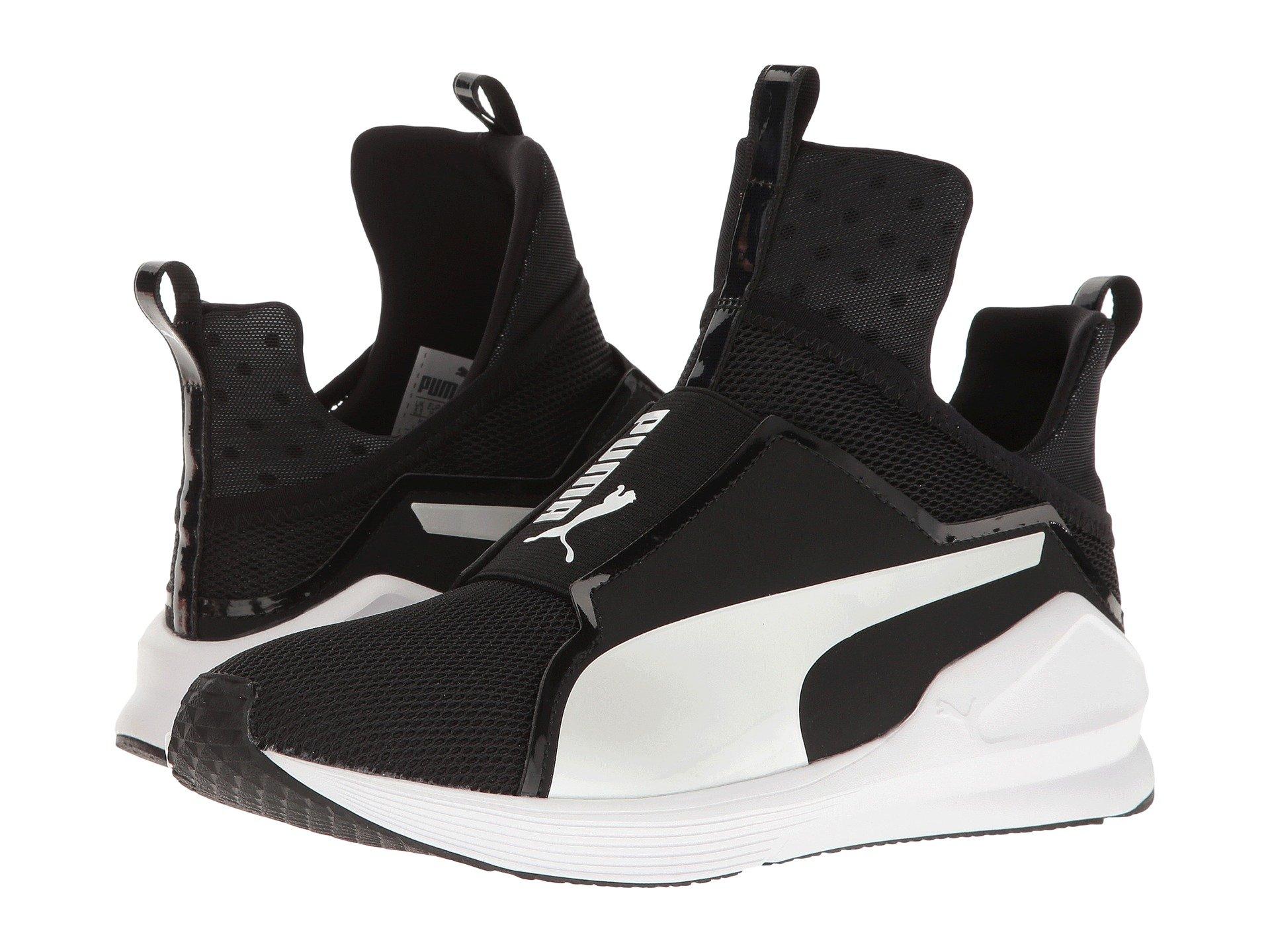 puma fierce black and white