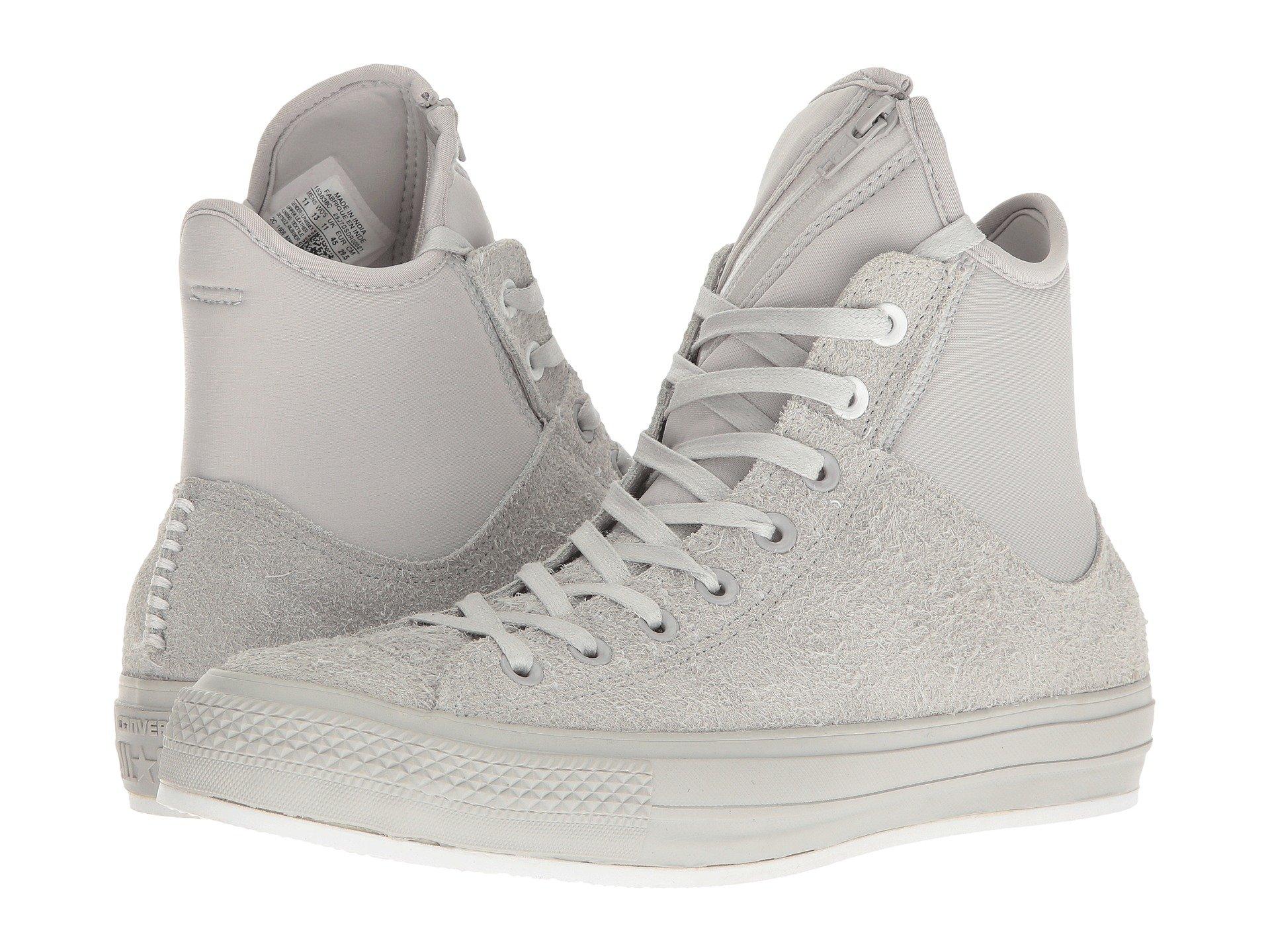 ash grey converse high tops