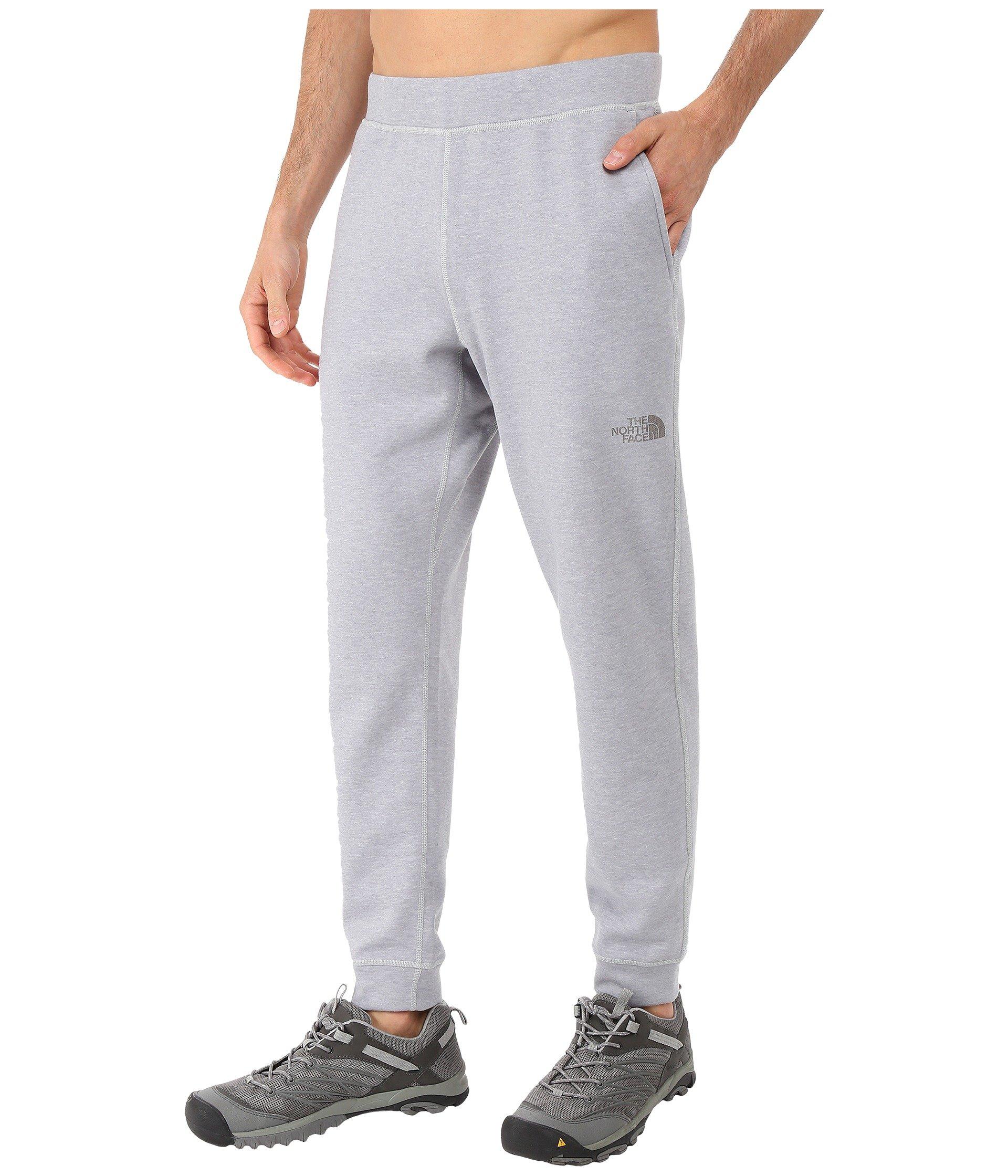 north face track pants grey
