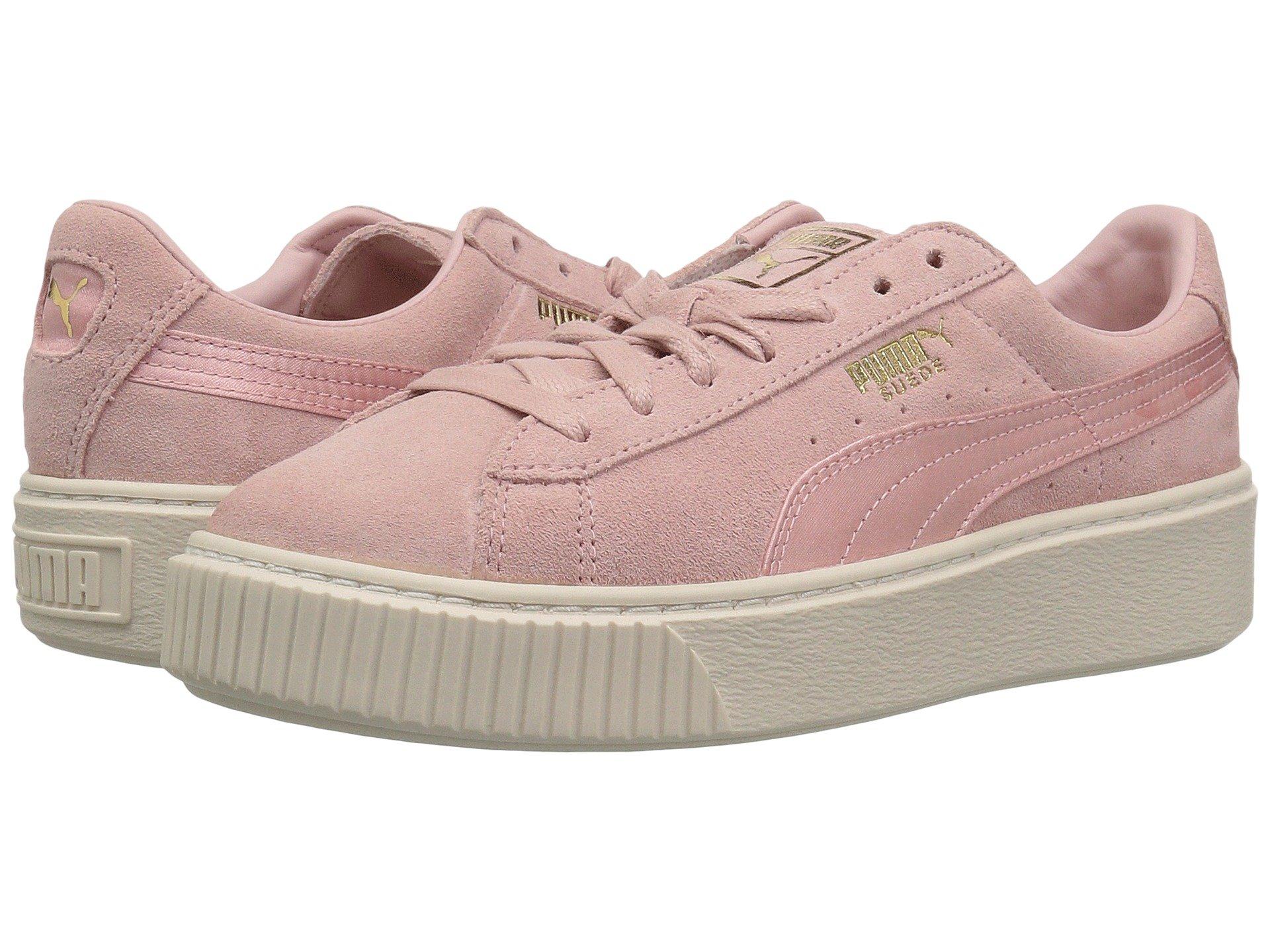 puma suede platform mono satin