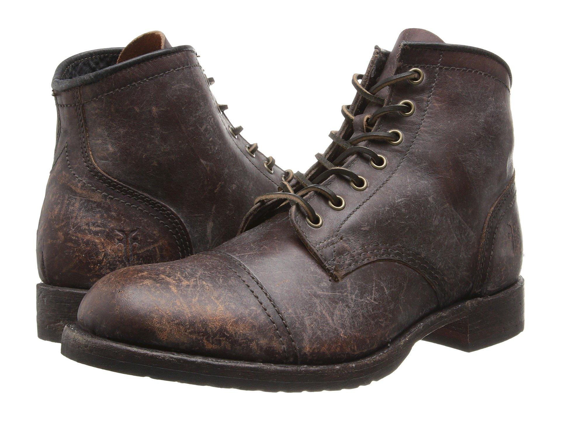 logan cap toe boots