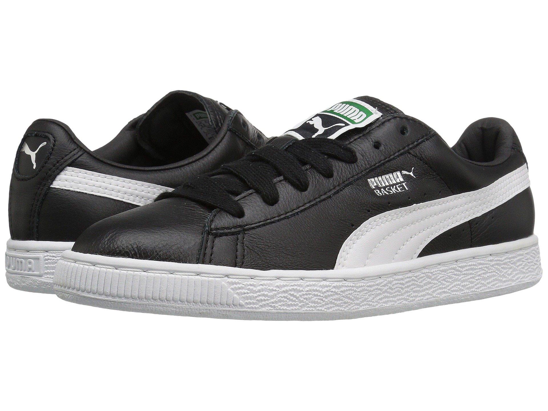 puma basket classic lfs white black