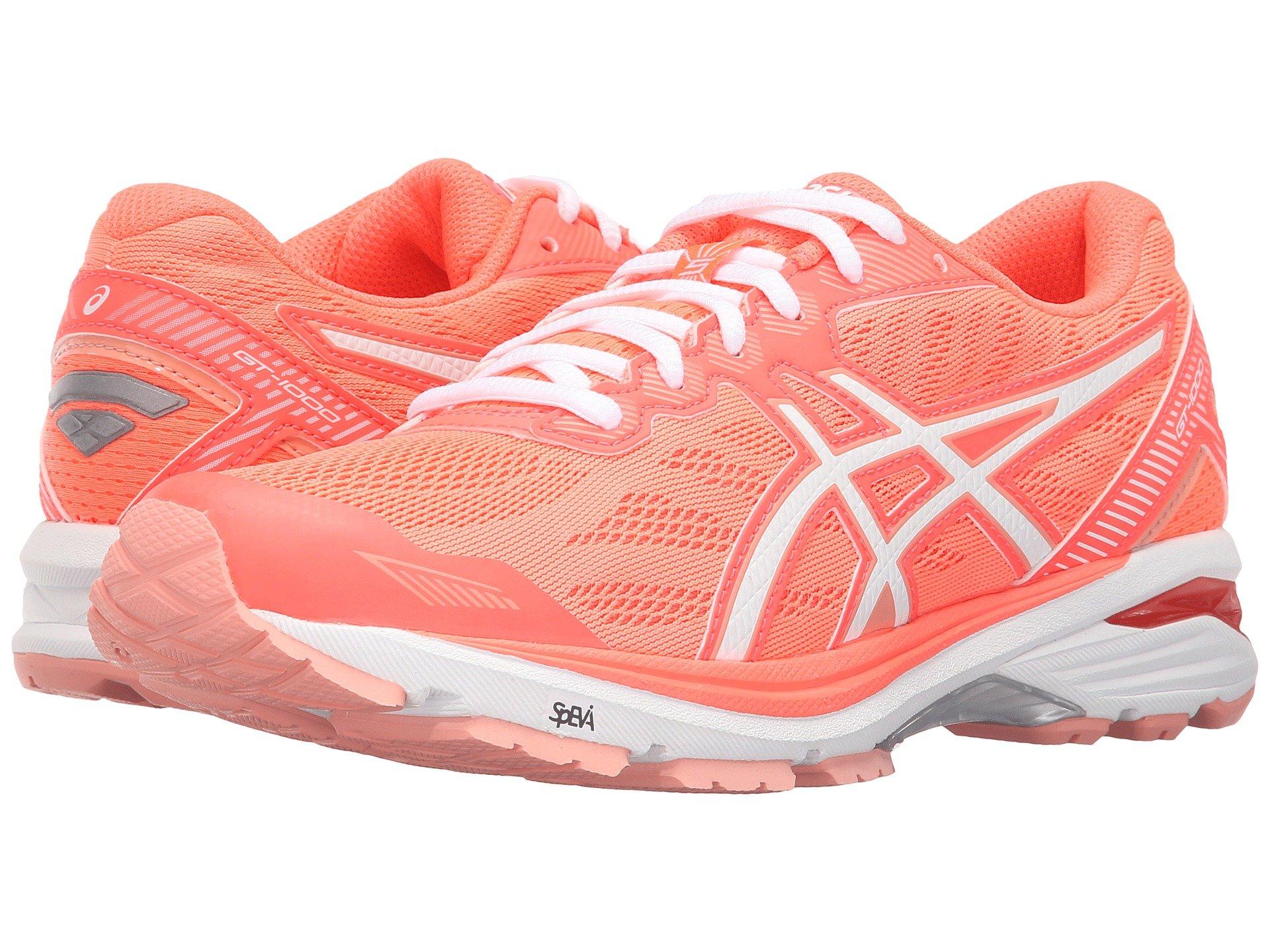 Asics Gt 1000 5 Flash Coral White Peach Melba Modesens