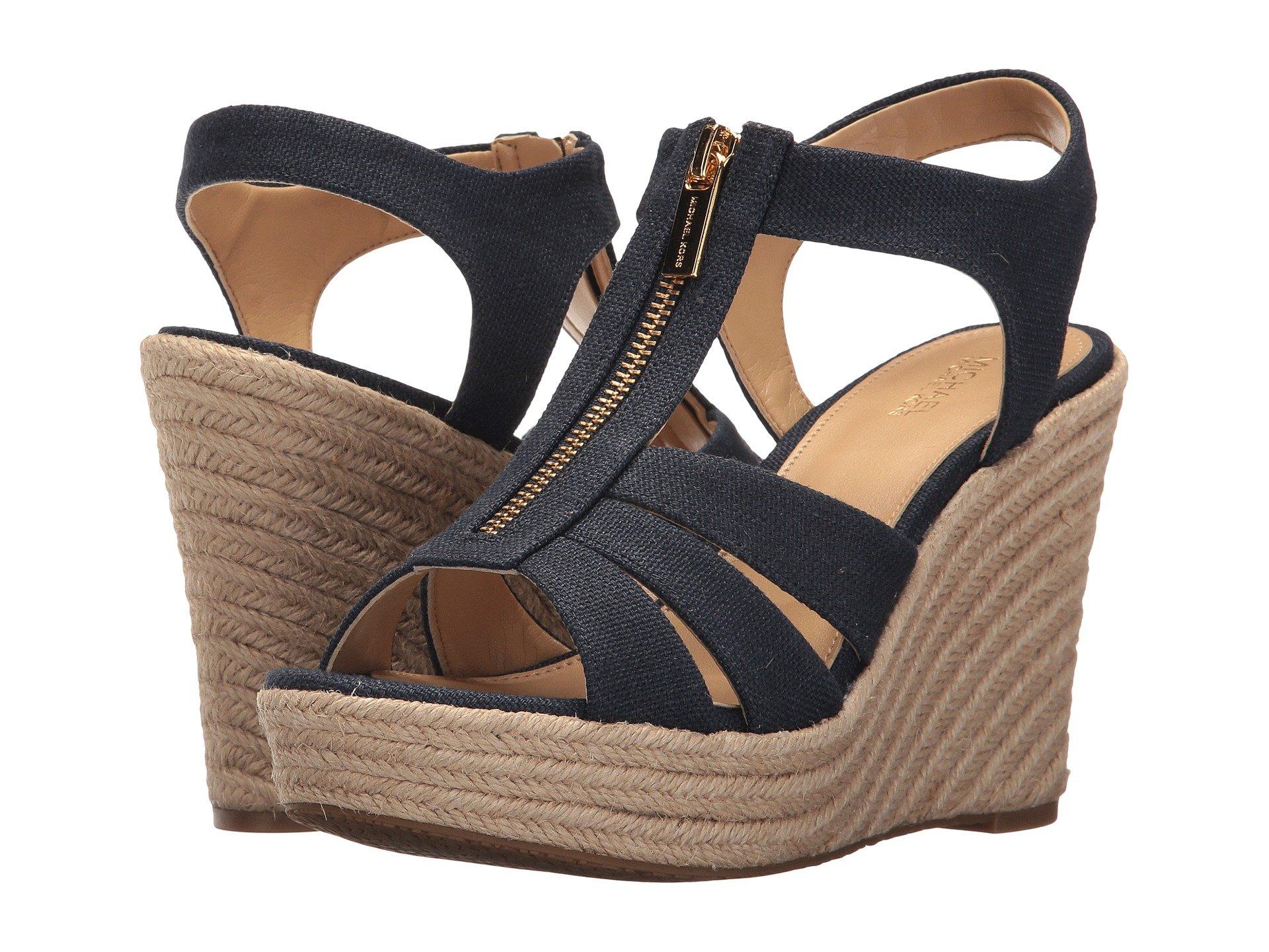 michael kors navy wedges
